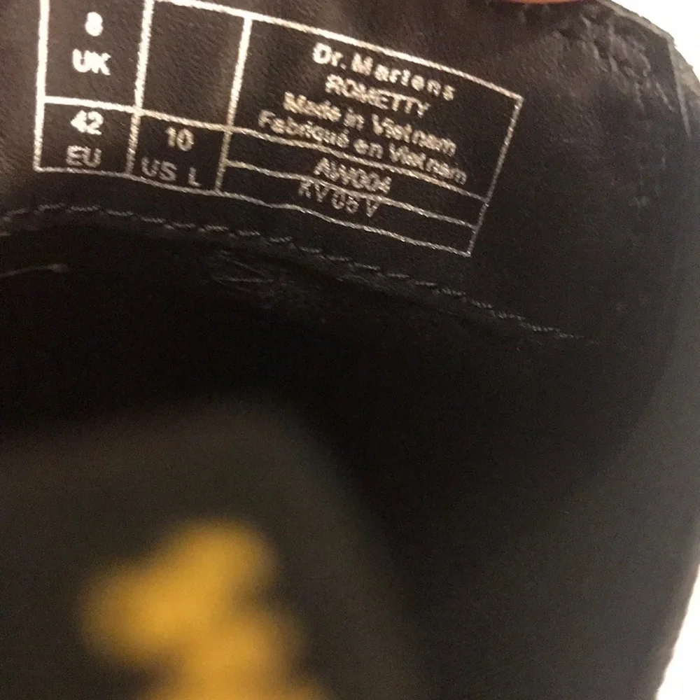 New Dr Martens Rometty Black Boots Size 10